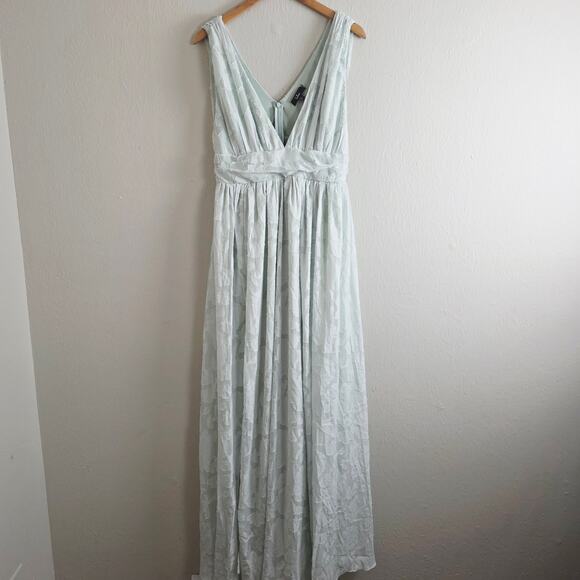 Lulus Sweet Sophistication Sage Green Burnout Floral Maxi Dress - Picture 6 of 15